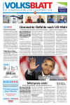 Liechenstein-Schaan-Liechtensteiner Volksblatt. Newspaper front pages from around the world headline Barack Obama's historic US presidential victory.