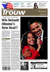 Netherlands-Amsterdam-Trouw. Newspaper front pages from around the world headline Barack Obama's historic US presidential victory.