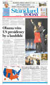 Phillipines-Manila-Manila Standard Today. Newspaper front pages from around the world headline Barack Obama's historic US presidential victory.