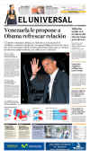 Venezuela-Caracas-El Universal. Newspaper front pages from around the world headline Barack Obama's historic US presidential victory.