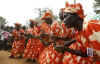 The Barack Obama Ny-angoma Kogelo Primary School celebrates with traditional Kenyan dances.