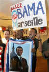 Democrats Abroad in Marseille, France celebrate the January 20, 2009 inauguration of Barack Obama.