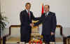 Senator Barack Obama has meeting with Iraqi Prime Minister Nouri al Maliki in Baghdad, Iraq on July 21, 2008.