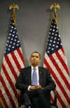 Obama77.com - Section Three - Barack Obama from January 1, 2009 - January 20, 2009. The 77 Days of Transition for President-elect Barack Obama in Photos, January 14, 2009 photo of Barack Obama at his Washington transition offices.