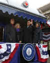Barack and Michelle Obama meet Joe and Jill Biden in Wilmington, Delaware and delivers a brief speech. Barack Obama travels with Michelle Obama and Joseph and Jill Biden enroute from Philadelphia to Washington in a 137 mile whistle-stop tour imitating Abraham Lincoln's train journey almost 150 years after Lincoln's inaugural journey. 