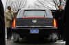 Barack Obama gets into Presidential limousine plated #44 after ceremonies at Arlington National Cemetery. Obama's presidential limousine has licence plate number 44  in Washington as seen on January 18, 2009, two days before Obama's inauguration