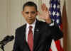 President Barack Obama hold his first news conference as President in the East Room of the White House. The questions centered mostly on the President's economic stimulus package and the urgency of passing the financial bill.