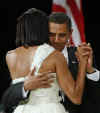 The Obamas dance at the Biden Home States (Penn. and Delaware) Inaugural Ball.