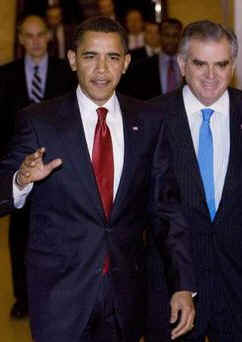President Barack Obama meets with reluctant Republicans at the Capitol in an all out effort to get Obama's economic plans passed. After brief remarks to the press, President Obama and Transportation Secretary Ray LaHood meet with Republican lawmakers.