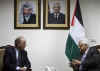 The US President's Middle East envoy George Mitchell meets with Palestinian President Mahmoud Abbas in Ramallah City in the West Bank on January 29, 2009.