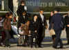 The Obama family arrives at Andrews Air Force Base for a trip on Air Force One to Chicago. The Obama family is returning to Obama's Chicago home for the President's Day weekend.