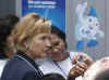 Secretary of State Hillary Clinton tours Petojo a slum neighborhood in Jakarta, Indonesia. Clinton visited a USAID Program clean water project and meets with local neighborhood residents on February 19, 2009. 