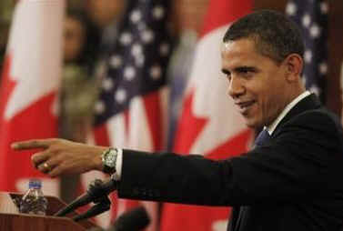 President Barack Obama and Prime Minister Stephen Harper hold a joint news conference on Parliament Hill after private meetings. President Obama appeared well versed on topics important to Canadians, and said about Canada, "I love this country."