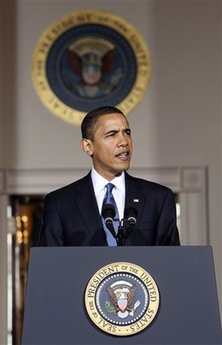 President Barack Obama nominates Republican New Hampshire Senator Judd Gregg as Commerce Secretary. Obama made the announcement from the Grand Foyer of the White House with Vice-President Joseph Biden on February 3, 2009.