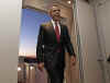 President Obama boards Air Force One for the first time as President. Obama is given an Air Force One jacket and mingles with reporters in the press cabin. Obama appeared at a Democratic conference in Williamsburg, Virginia on February 5, 2009.