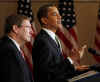 President Obama makes a statement on the budget after meeting with congressional leaders and Budget Committee members in the Eisenhower Executive Office Building in Washington, DC on March 17, 2009. 