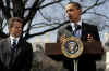 President Obama speaks on the economy and remarks with distain about the AIG executive bonuses. 