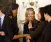 First Lady Michelle Obama hosts a kickoff celebration for the Top 21 Women in Their Field at the White House on March 19, 2009.