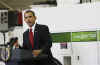 President Barack Obama tours the Electric Vehicle Technical Center in Pomona California. President Obama announced $2.4 billion in federal funds for the development of electric vehicles.