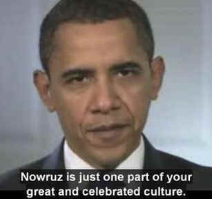 Watch the White House YouTube of Obama's Nowruz (New Day) Video Message to Iran on March 19/09.