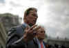 California Governor Arnold Schwarzenegger and New York City Mayor Michael Bloomberg speak after meeting with President Obama.