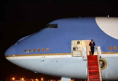 President Obama returned to Washington late Friday night, after spending two days in California.