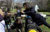 First Lady Michelle Obama plants a White House Kitchen Garden with the help of 5th graders from Bancroft Elementary School in Washington DC. 
