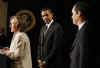President Obama was joined by Massachusetts Institute of Technology President Susan Hockfield.