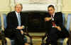 President Barack Obama meets with Australian Prime Minister Kevin Rudd in the Oval Office of the White House. 