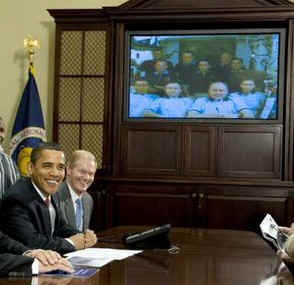 Watch the White House YouTube of President Obama Speaking to Space Shuttle Astronauts on 3/24/09.
