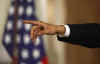 President Obama holds a one-hour live prime time news conference in the East Room of the White House on March 24, 2009.