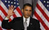 President Barack Obama speaks at a Democratic National Committee fundraiser at the National Women in the Arts Museum in Washington, DC on March 25, 2009. Obama is introduced by DNC Chairman Tim Kaine.