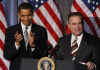 President Barack Obama speaks at a Democratic National Committee fundraiser at the National Women in the Arts Museum in Washington, DC on March 25, 2009. Obama is introduced by DNC Chairman Tim Kaine.