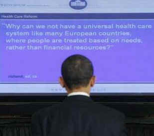 Watch the White House YouTube of President Obama's  "Open For Questions" Online Program Intro.