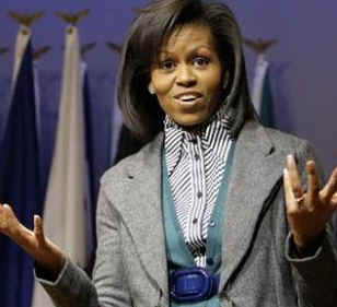 Watch the YouTube of First Lady Obama at the Arlington National Cemetery for Women on 3/3/09.