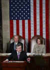 UK Prime Minister Gordon Brown addresses a joint Session of the US Congress at Capitol Hill in Washington, DC on March 4, 2009.