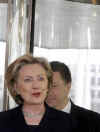 Secretary of State Hillary Clinton in Brussels for round table meetings with NATO foreign ministers.