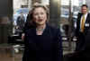 Secretary of State Hillary Clinton in Brussels for round table meetings with NATO foreign ministers.