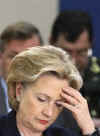 Secretary of State Hillary Clinton in Brussels for round table meetings with NATO foreign ministers.