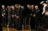 President Barack Obama speaks to the 114th Recruit Class of the Columbus Police Department at the Aladdin Shrine Center in Columbus, Ohio on March 6, 2009. The recruits are an early result of Obama's economic and employment stimulus initiatives.