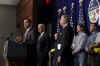 President Barack Obama speaks on the progress of his $48 billion stimulus plan for transportation infrastructure. President Obama was joined by Transportation Secretary Ray LaHood and Vice President Joe Biden at the Department of Transportation.
