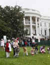 The Obama family celebrated Easter by participating in the traditional White House Easter Egg Roll event on the South Lawn of the White House.