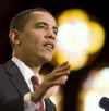 President Barack Obama remarks on the economy in Gaston Hall at Georgetown University in Washington, DC on April 14, 2009.