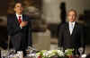 President Barack Obama attends a dinner in his honor at the Anthropology National Museum in Mexico City.