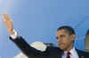 President Barack Obama leaves the Oval Office of the White House to board Marine One and then onto Air Force One.