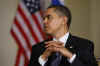 US President Barack Obama meets with Russian President Dmitry Medvedev at Winfield House in London.