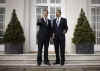 President Barack Obama meets with Conservative Party Leader David Cameron at Winfield House in London.