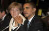 President Obama was seated for dinner next to German Chancellor Angela Merkel and South Korean President Lee Myung-bak.