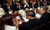 President Obama was seated for dinner next to German Chancellor Angela Merkel and South Korean President Lee Myung-bak.