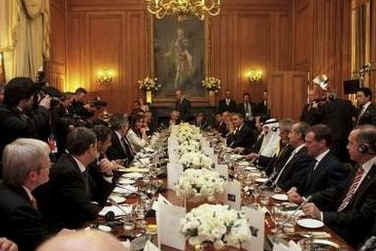 President Obama was seated for dinner next to German Chancellor Angela Merkel and South Korean President Lee Myung-bak.